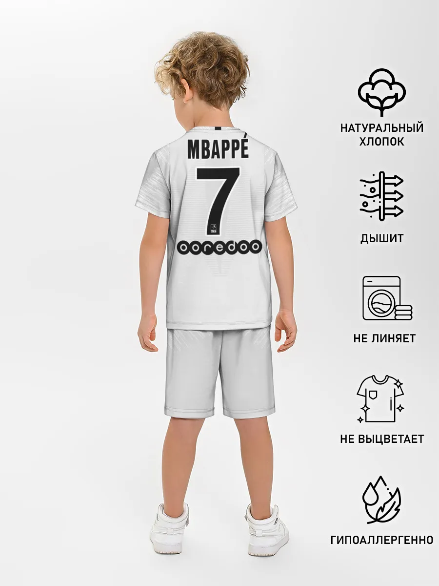 Детская пижама с шортами / Mbappe away 18-19