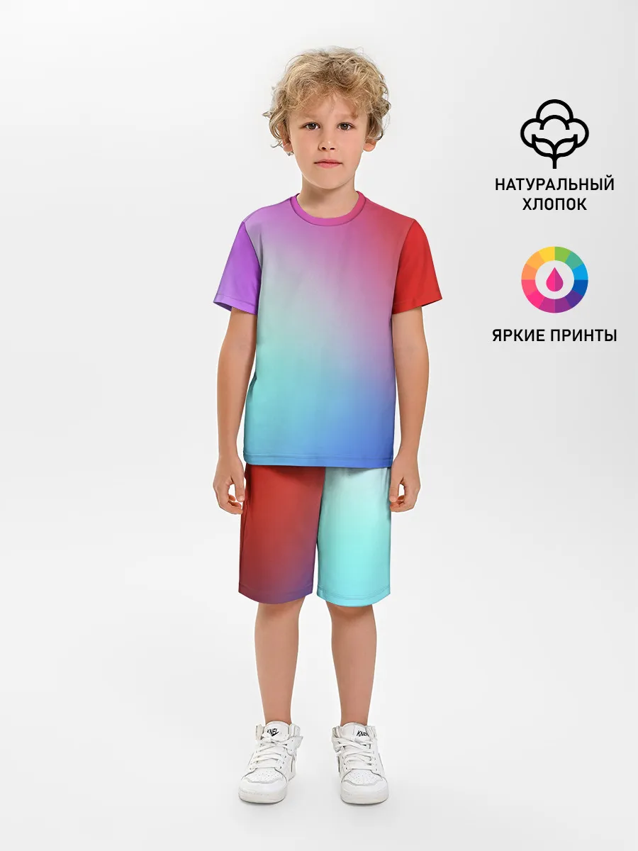 Детская пижама с шортами / Colorful Gradient