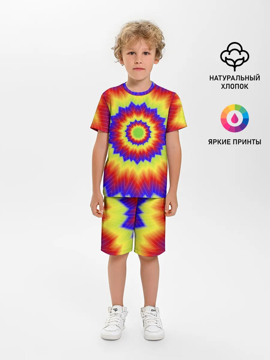 Детская пижама с шортами / Tie-Dye