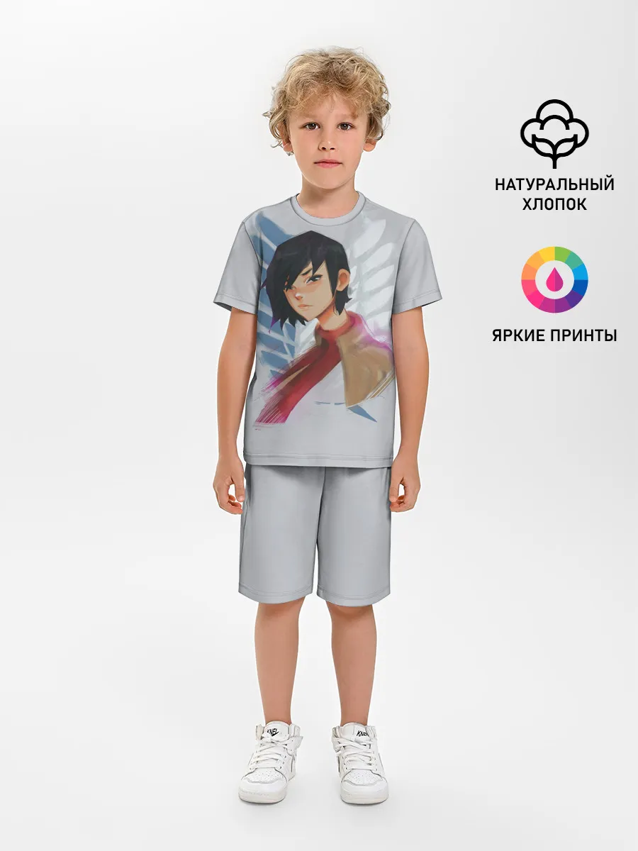 Детская пижама с шортами / Logo and Mikasa