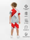 Детская пижама с шортами / 3D SPORT STYLE RED / WHITE