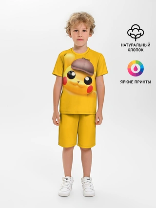 Детская пижама с шортами / Pikachu Pika Pika