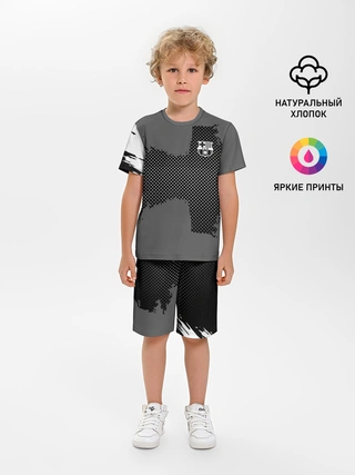 Детская пижама с шортами / BARCELONA SPORT GRAY