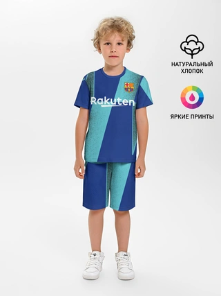 Детская пижама с шортами / Barcelona PreMatch kit