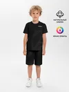 Детская пижама с шортами / PSG | Core Big Logo Black (New 2022/23)