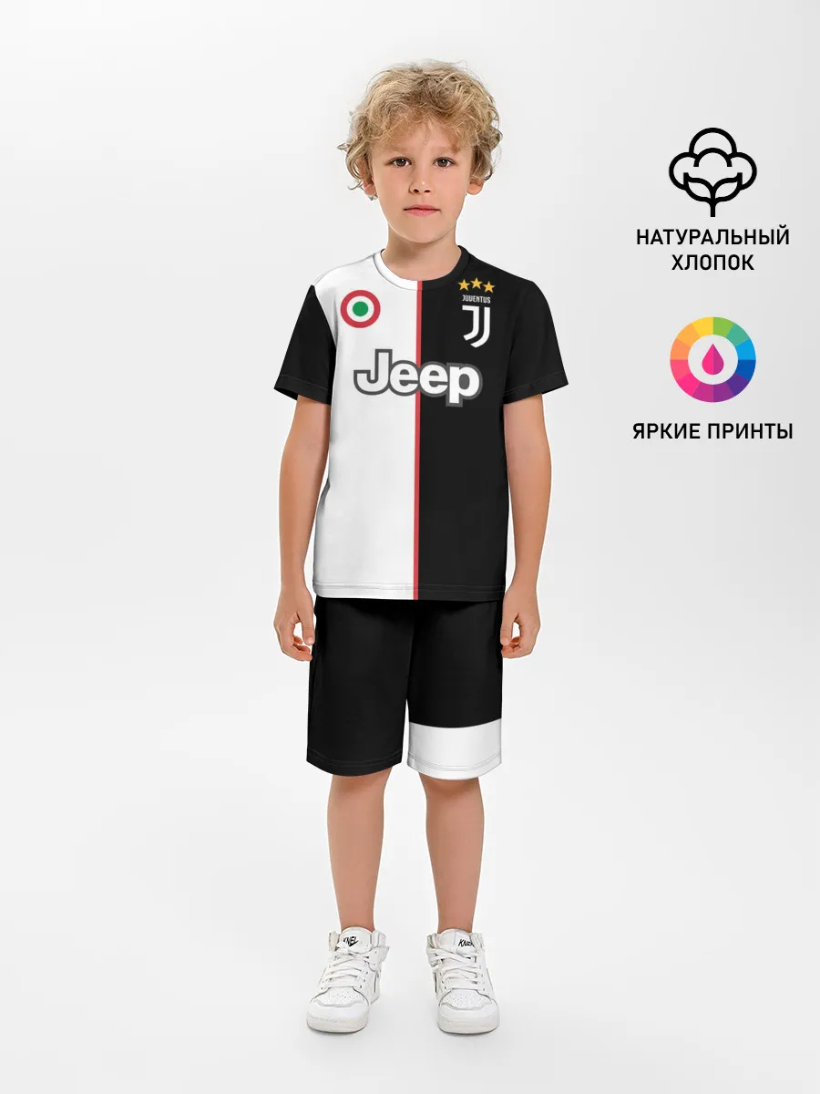 Детская пижама с шортами / Ronaldo Juventus Home 19/20