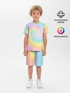 Детская пижама с шортами / Pastel Tie Dye