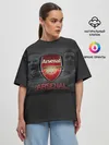 Женская футболка оверсайз / Arsenal. Fly Emirates