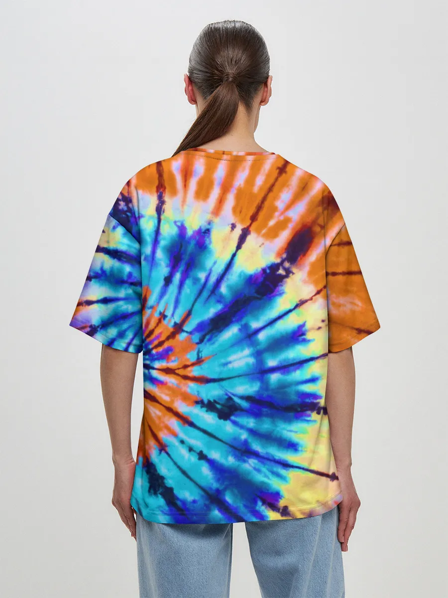 Женская футболка оверсайз / Tie dye