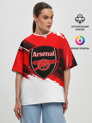 Женская футболка оверсайз / ARSENAL SPORT STYLE