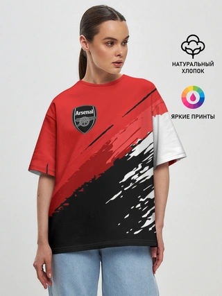 Женская футболка оверсайз / Arsenal 2018 Original