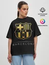 Женская футболка оверсайз / Barcelona Gold Edition