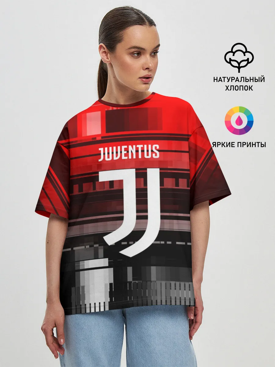 Женская футболка оверсайз / Juventus