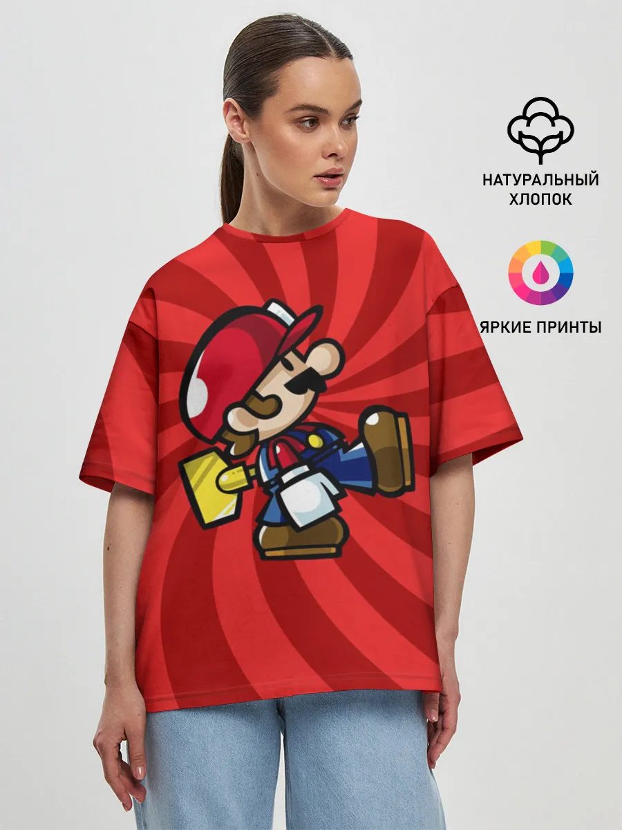 Женская футболка оверсайз / Mario