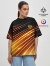 Женская футболка оверсайз / Russia Sport 2018 uniform