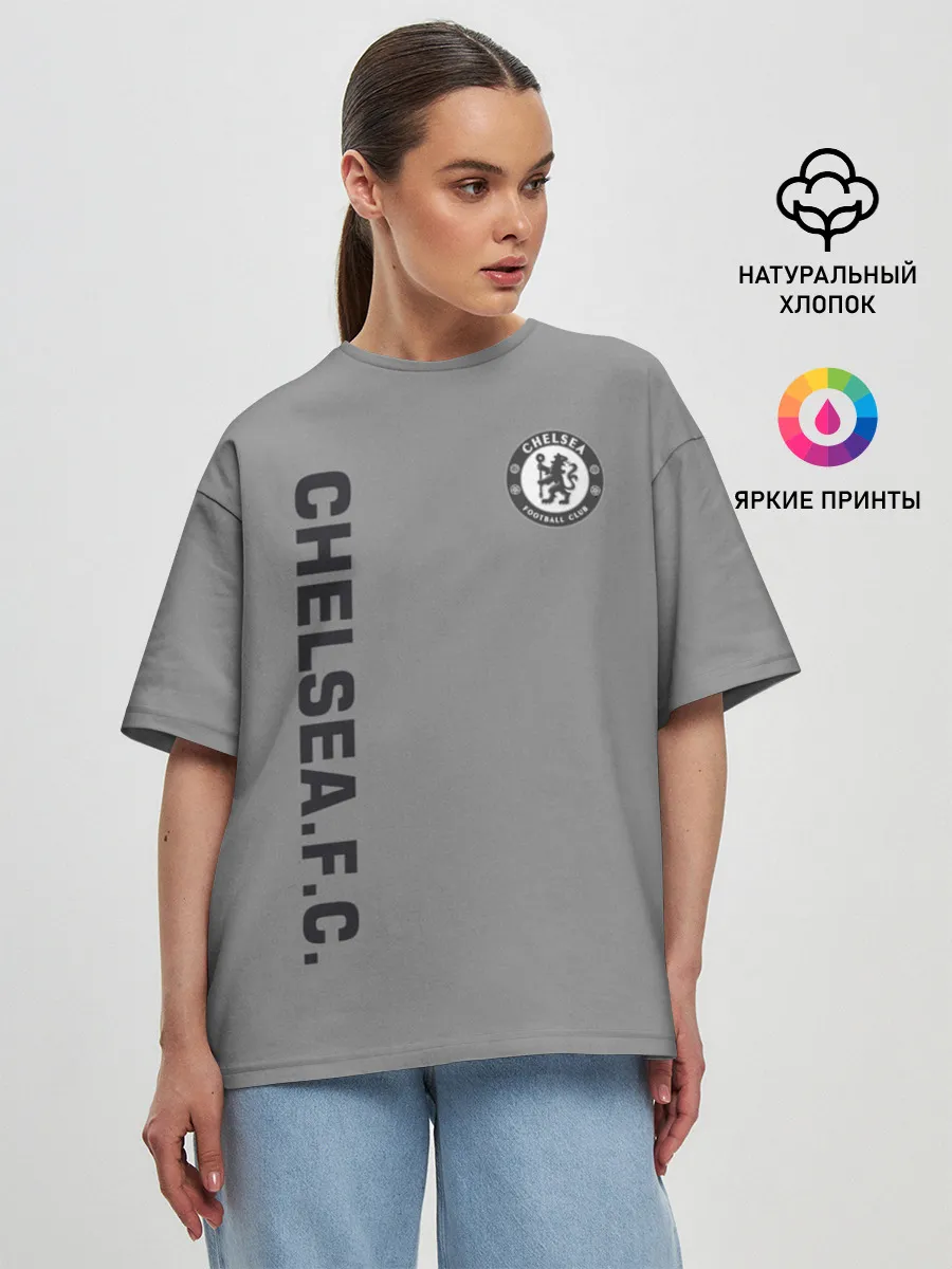 Женская футболка оверсайз / Chelsea Uniform