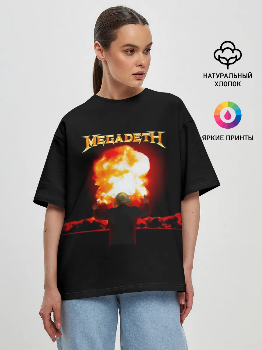 Женская футболка оверсайз / Megadeth