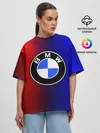 Женская футболка оверсайз / BMW SPORT ABSTRACT