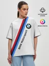 Женская футболка оверсайз / BMW MOTORSPORT CARBON | БМВ