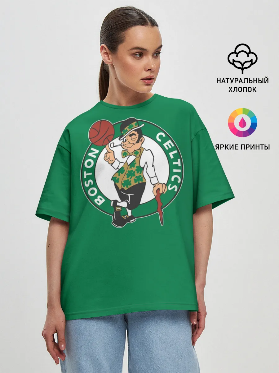 Женская футболка оверсайз / Boston Celtics