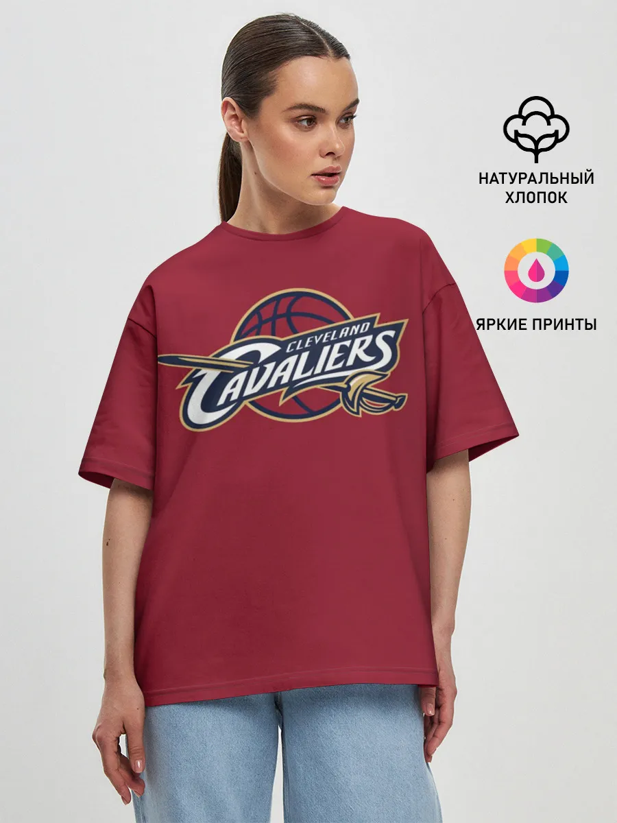 Женская футболка оверсайз / Cleveland Cavaliers