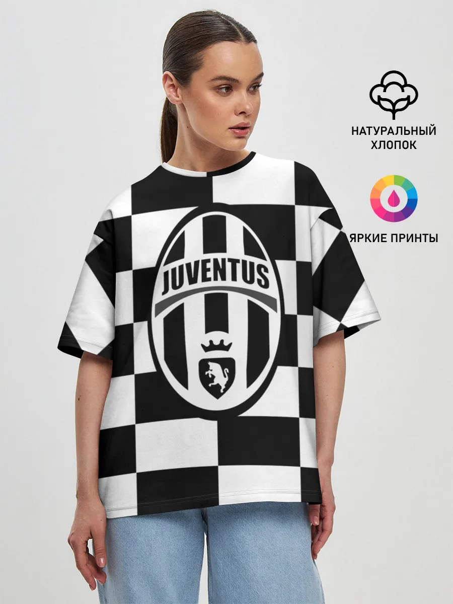 Женская футболка оверсайз / Juventus