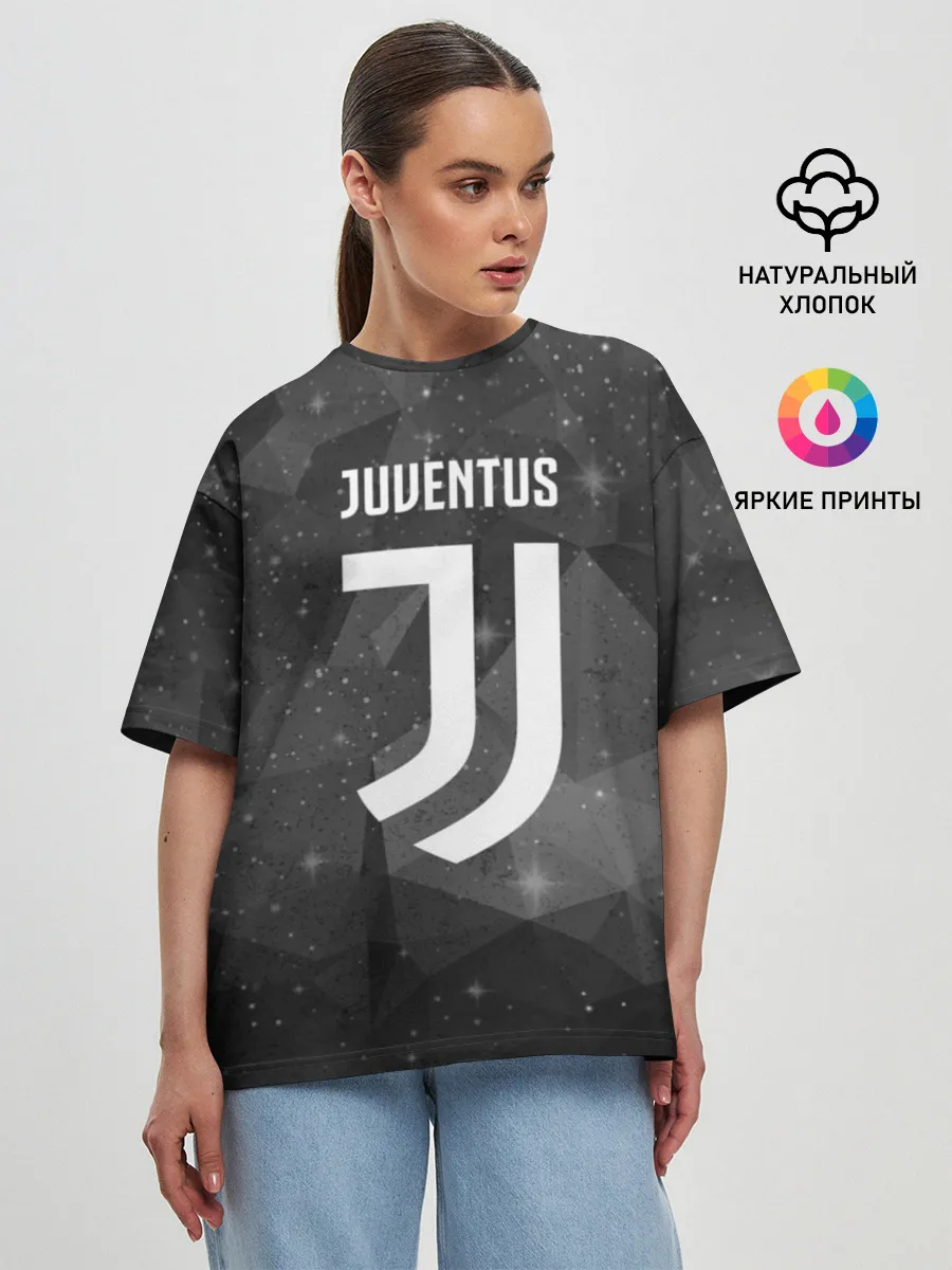 Женская футболка оверсайз / Juventus Cosmos