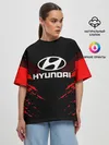 Женская футболка оверсайз / HYUNDAI SPORT COLLECTION