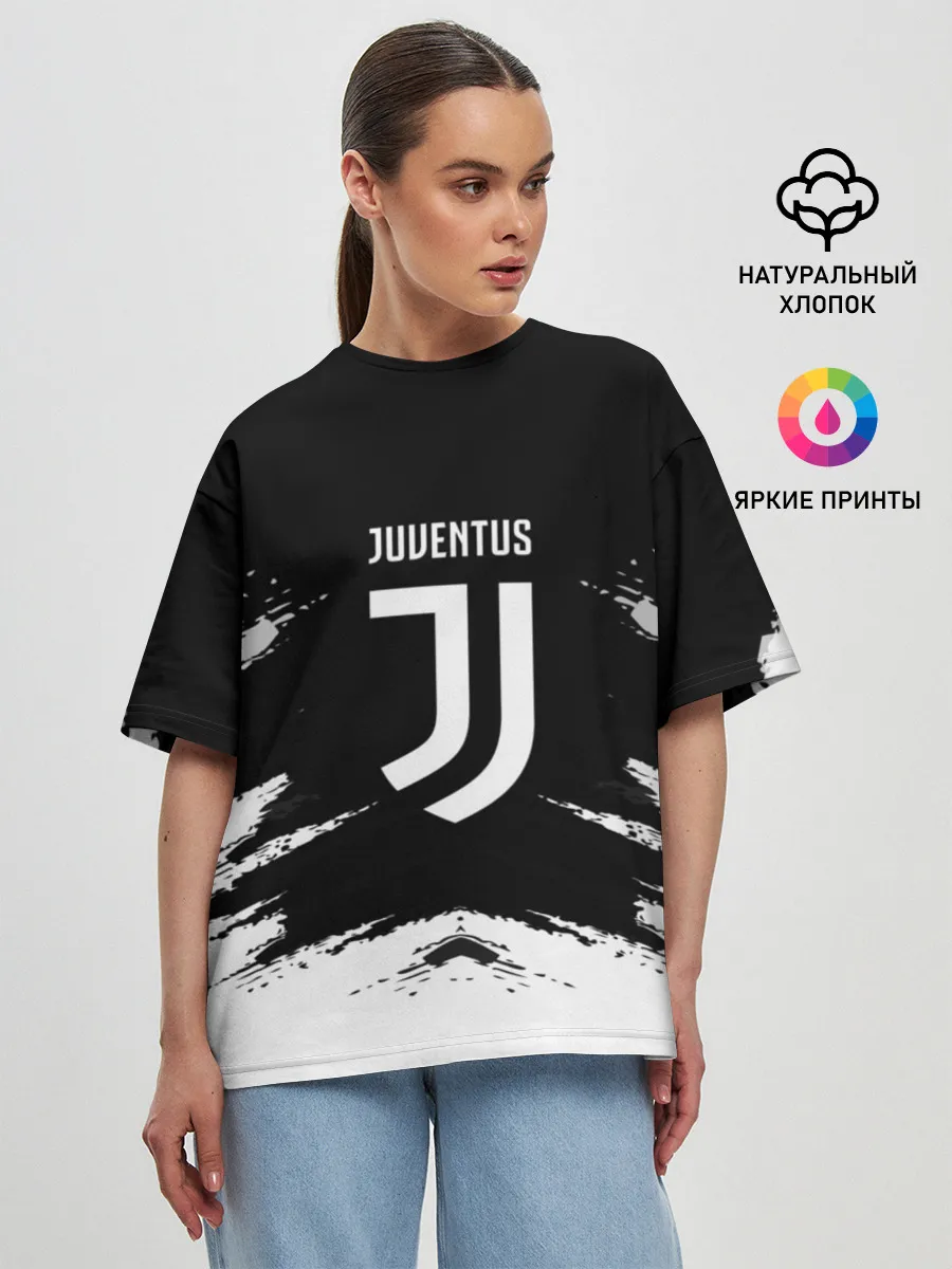 Женская футболка оверсайз / JUVENTUS