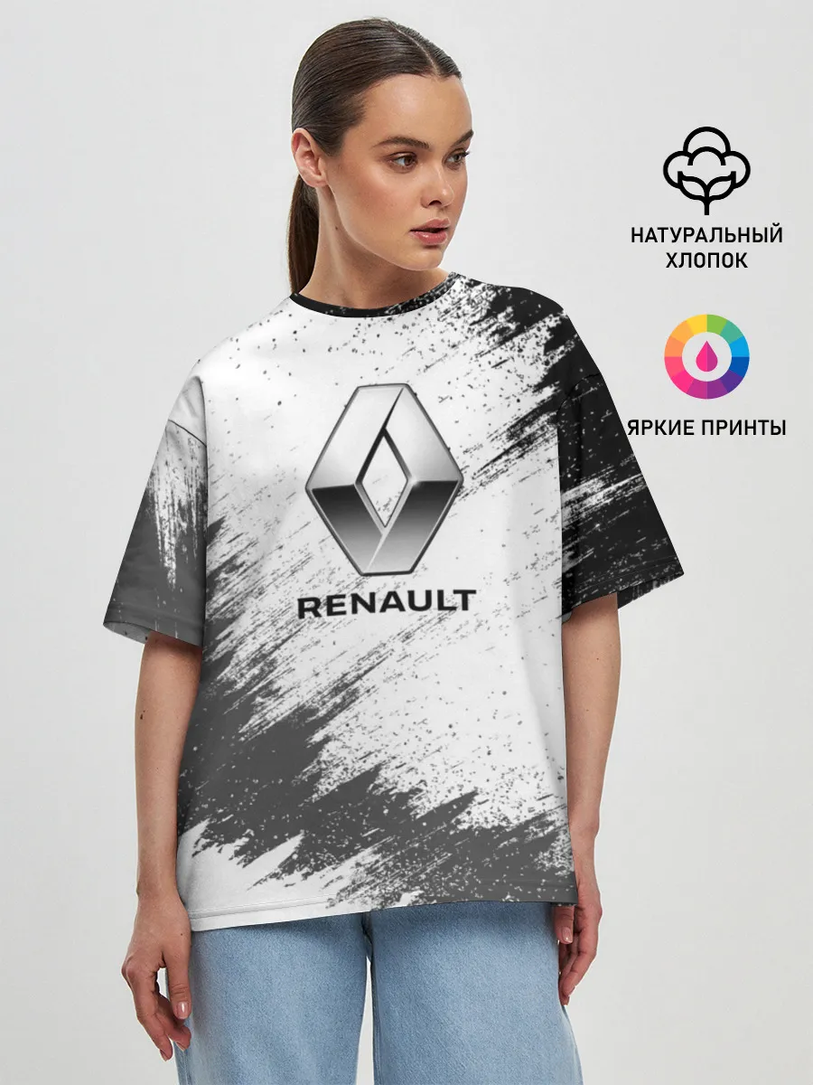 Женская футболка оверсайз / Renault