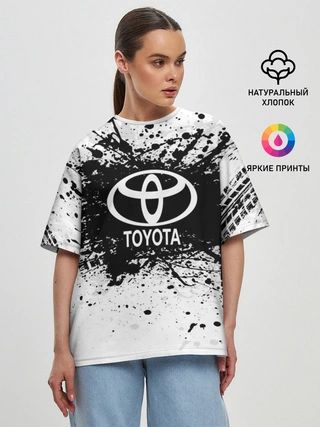 Женская футболка оверсайз / Toyota