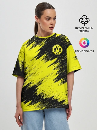 Женская футболка оверсайз / FC Borussia Dortmund