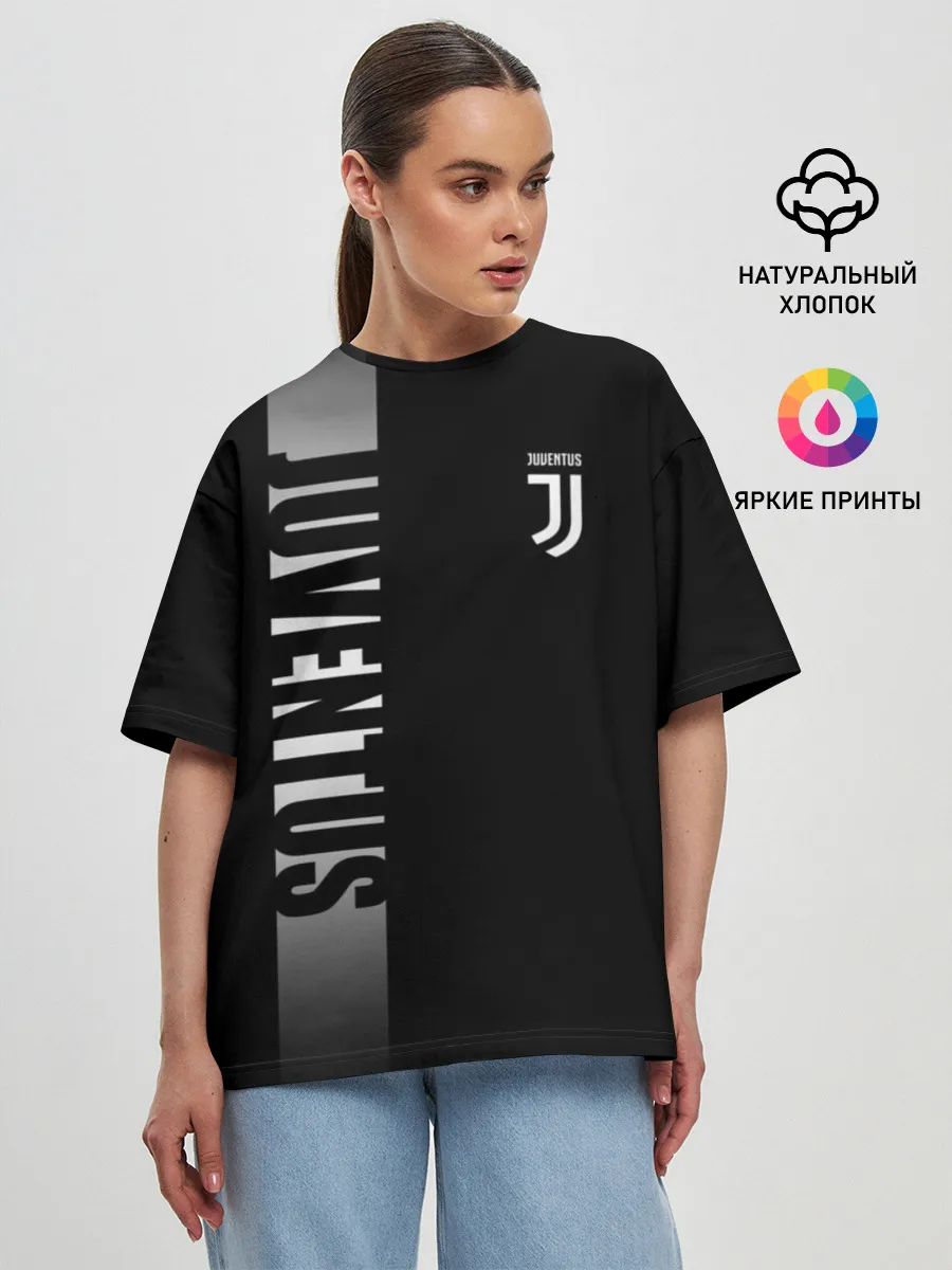 Женская футболка оверсайз / JUVENTUS / ЮВЕНТУС