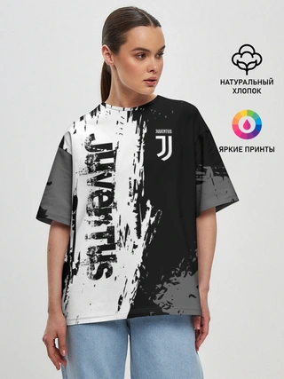 Женская футболка оверсайз / JUVENTUS / ЮВЕНТУС