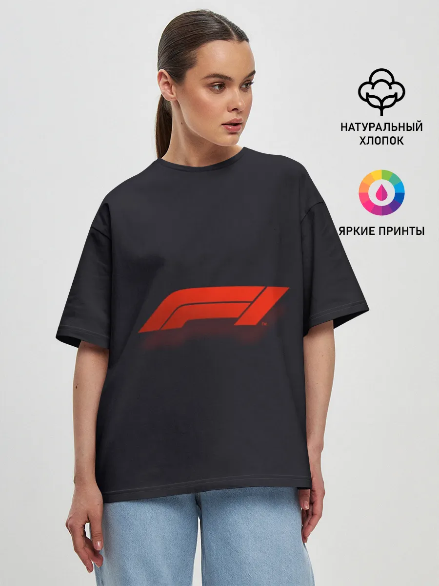 Женская футболка оверсайз / Formula 1 Logo