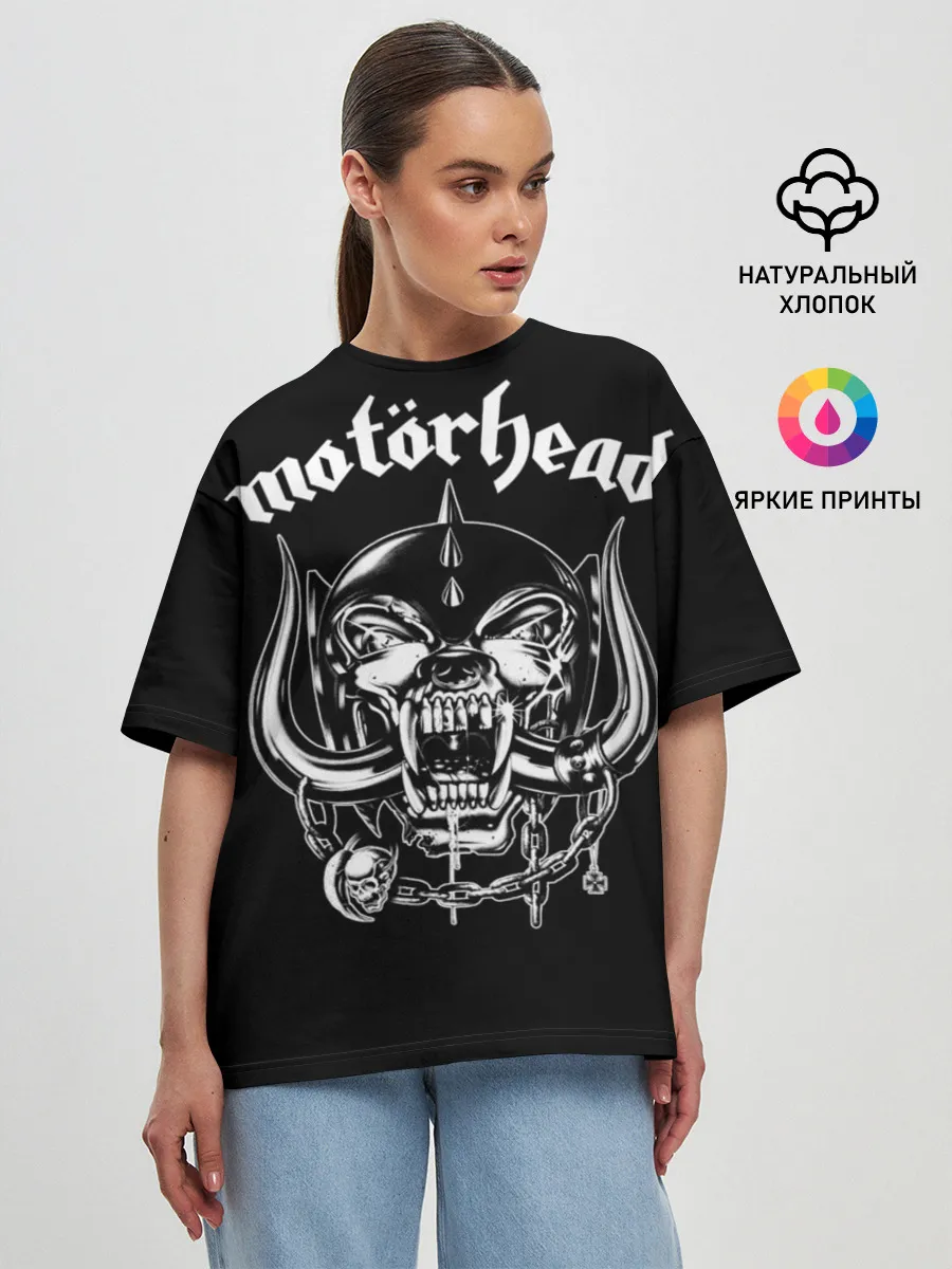 Женская футболка оверсайз / Motorhead