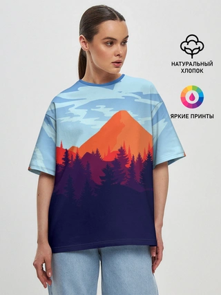 Женская футболка оверсайз / Firewatch collection