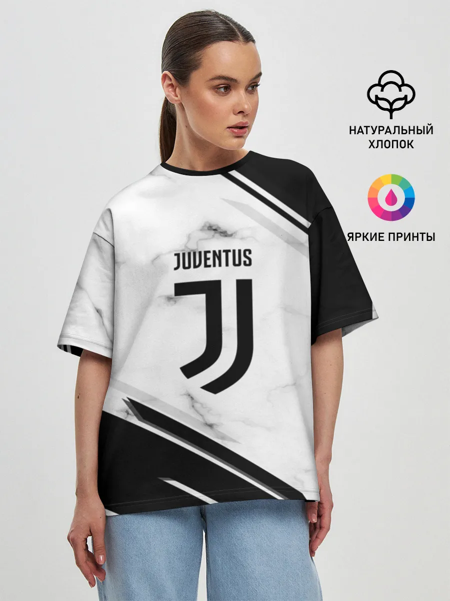 Женская футболка оверсайз / Juventus