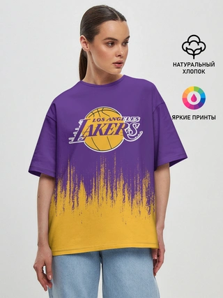 Женская футболка оверсайз / LA LAKERS