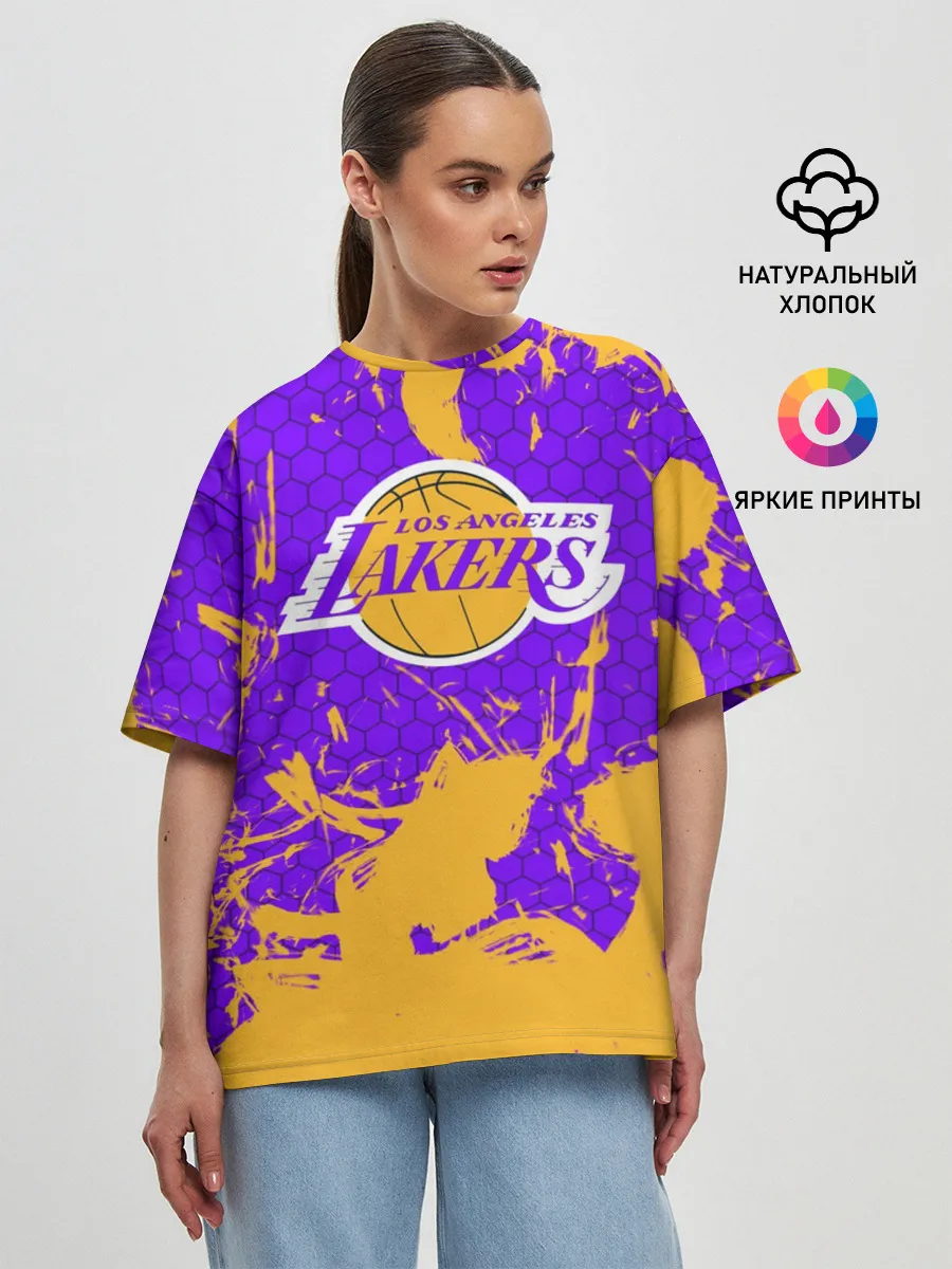 Женская футболка оверсайз / LA LAKERS