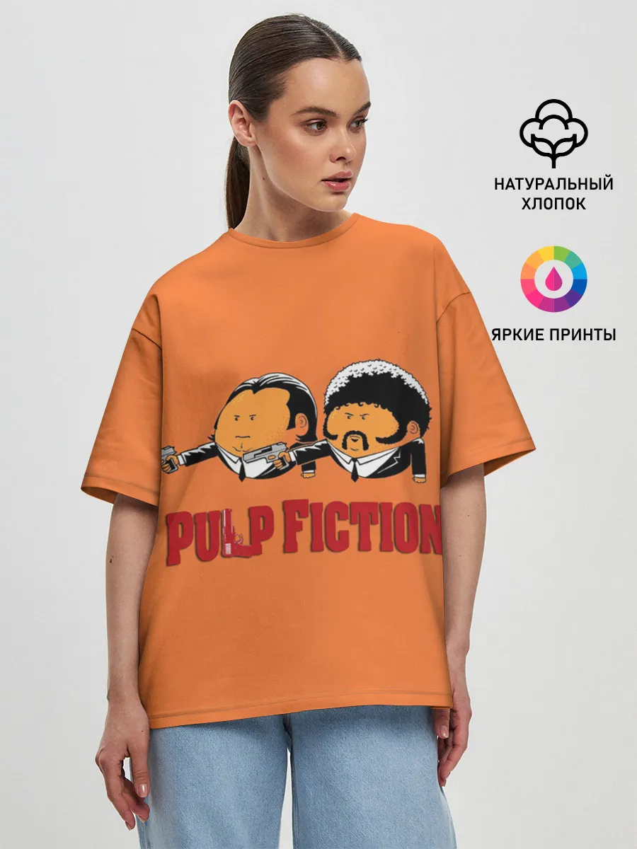 Женская футболка оверсайз / Pulp Fiction - Art 2