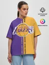 Женская футболка оверсайз / Los angeles lakers. NBA