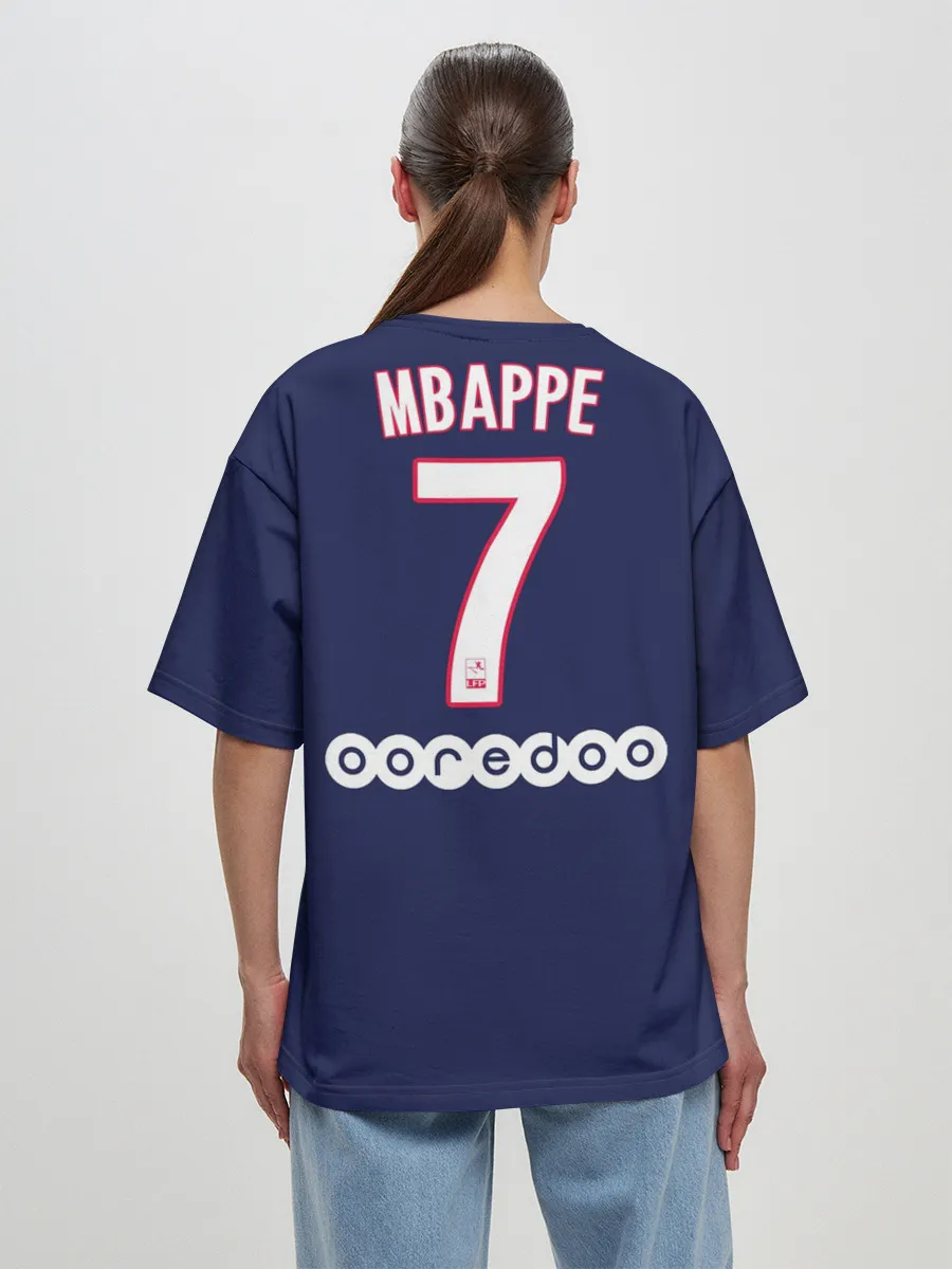 Женская футболка оверсайз / Mbappe Home 19-20