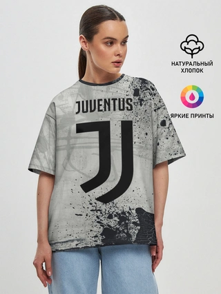 Женская футболка оверсайз / JUVENTUS.