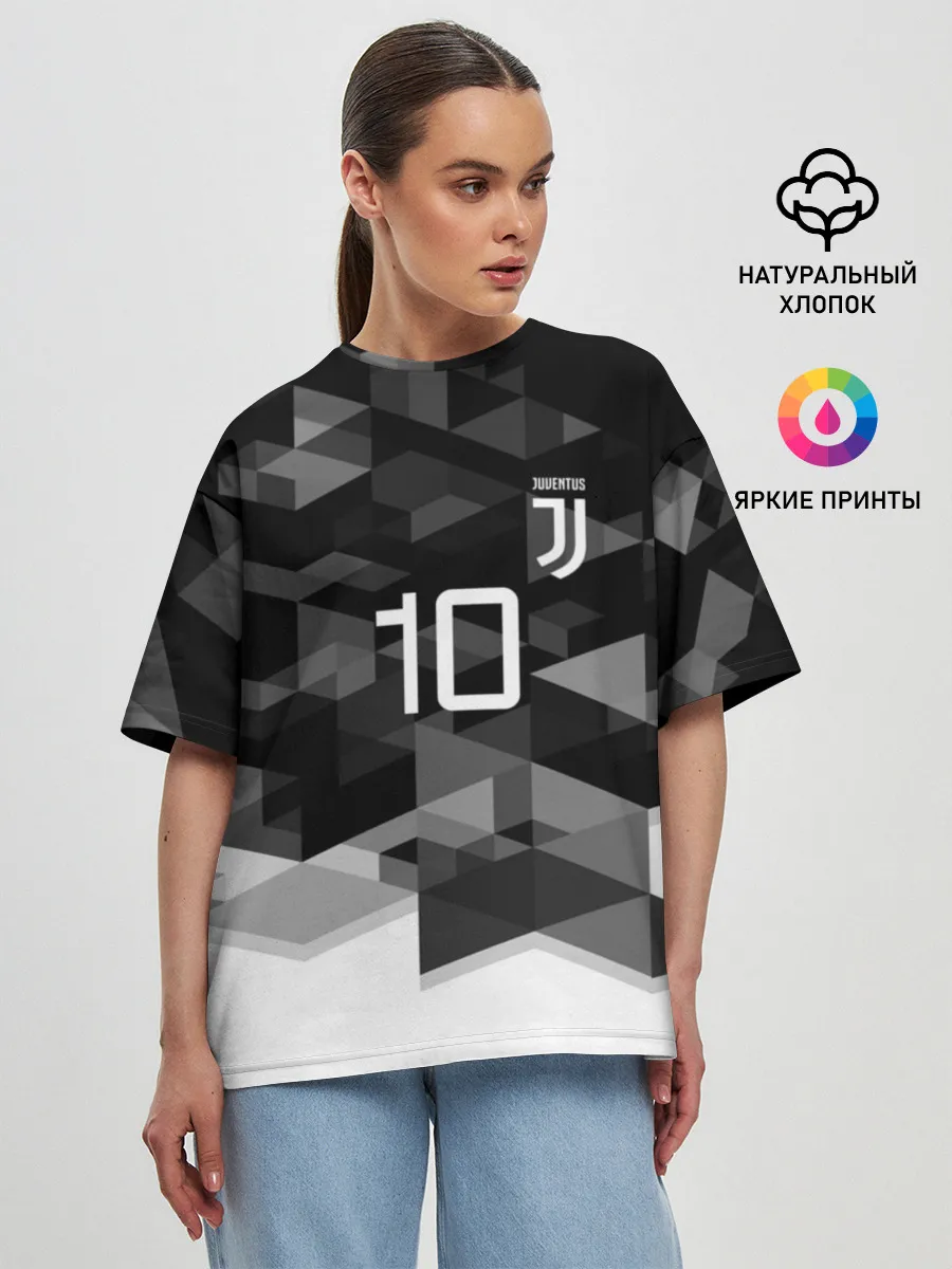 Женская футболка оверсайз / JUVE 10 DYBALA