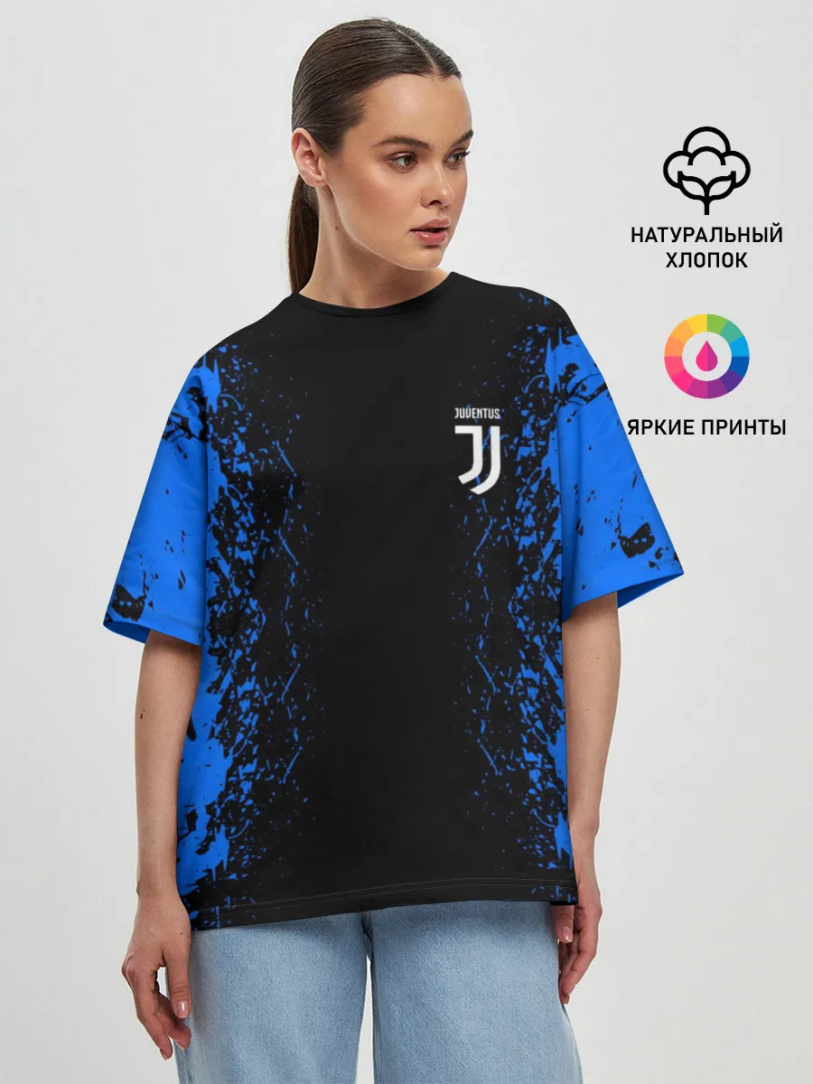 Женская футболка оверсайз / JUVENTUS SPORT