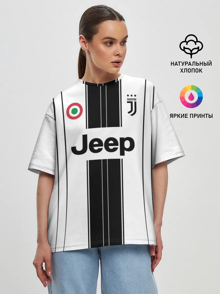 Женская футболка оверсайз / JUVENTUS.