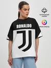 Женская футболка оверсайз / Ronaldo Juventus