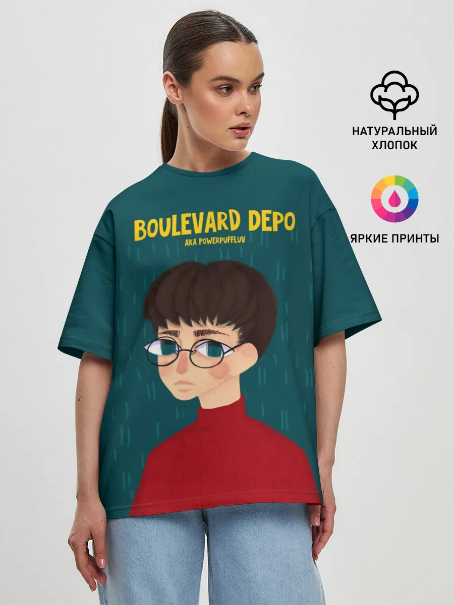 Женская футболка оверсайз / Boulevard Depo / Powerpuff Luv