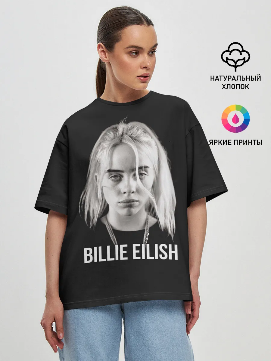 Женская футболка оверсайз / BILLIE EILISH